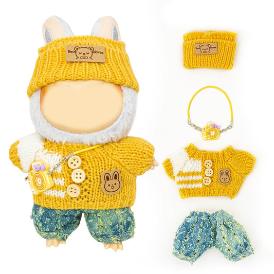 KIYEREE Lububu 17cm outfit set for stylish display and imaginative play.