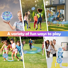 KIYTARBOO Cosmic Fly Ball Globe Boomerang with LED lights for nighttime fun