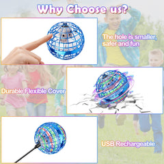 KIYTARBOO Galaxy Hover Ball Hand Drone demonstrating controlled palm hover