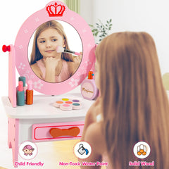 Kizfarm wooden construction with non-toxic paint ensures durable, safe play.