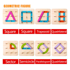 Kizh letters and numbers on pegboard enable easy, engaging learning experiences.