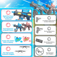 KIZJORYA water gun offers up to 36 feet range for distant targets.