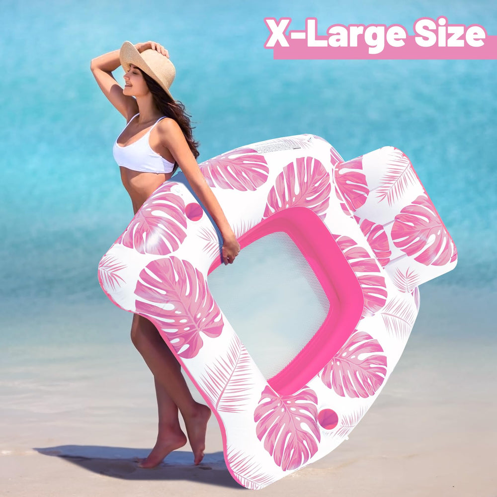 KIZJORYA easy-to-use design makes lounging effortless in water or on land.