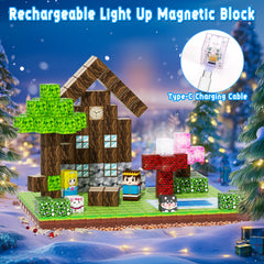 KIZJORYA one-inch magnetic cubes demonstrate sturdy connections for collaborative building.