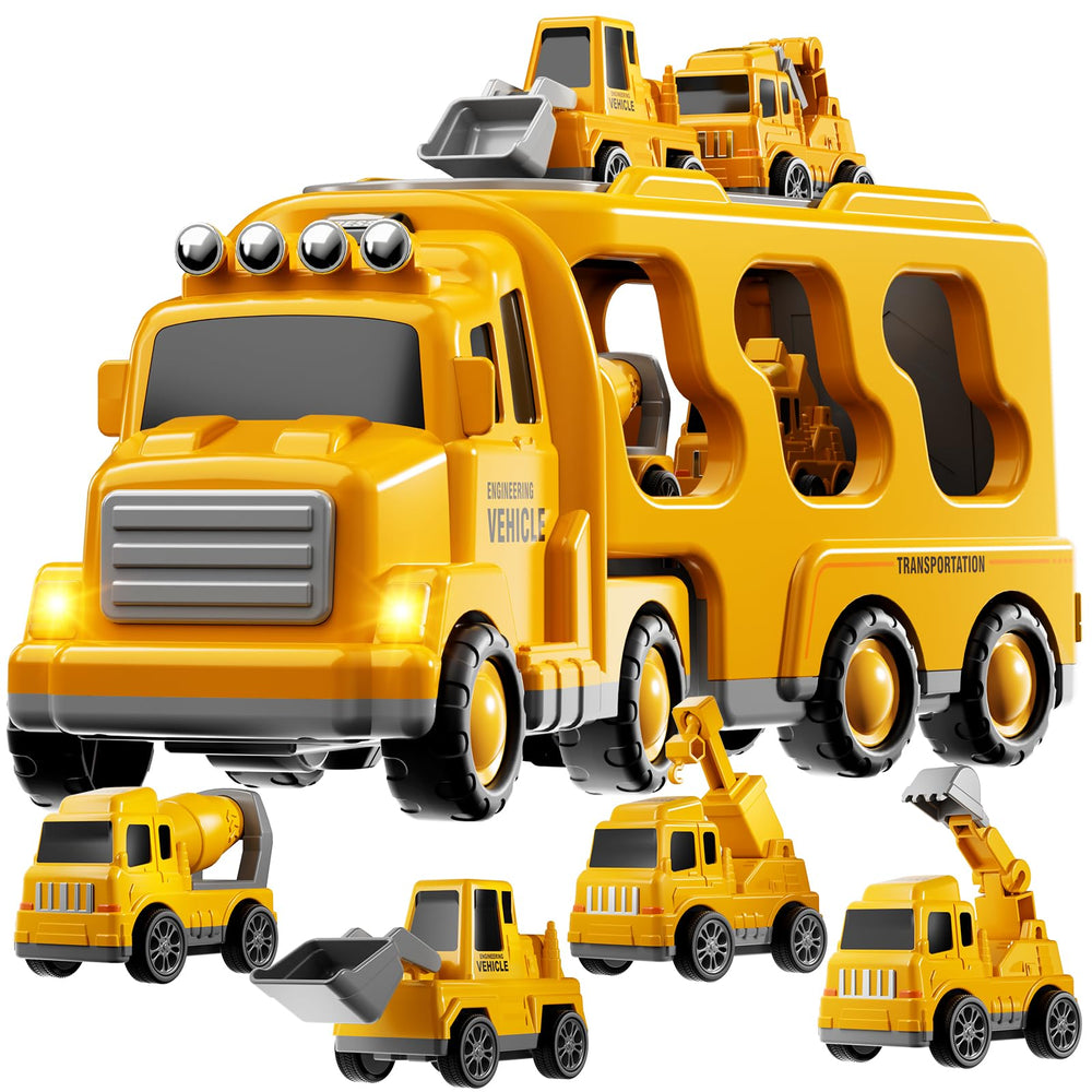KIZONLY carrier truck for toddlers; sturdy, easy-push design supports imaginative play.