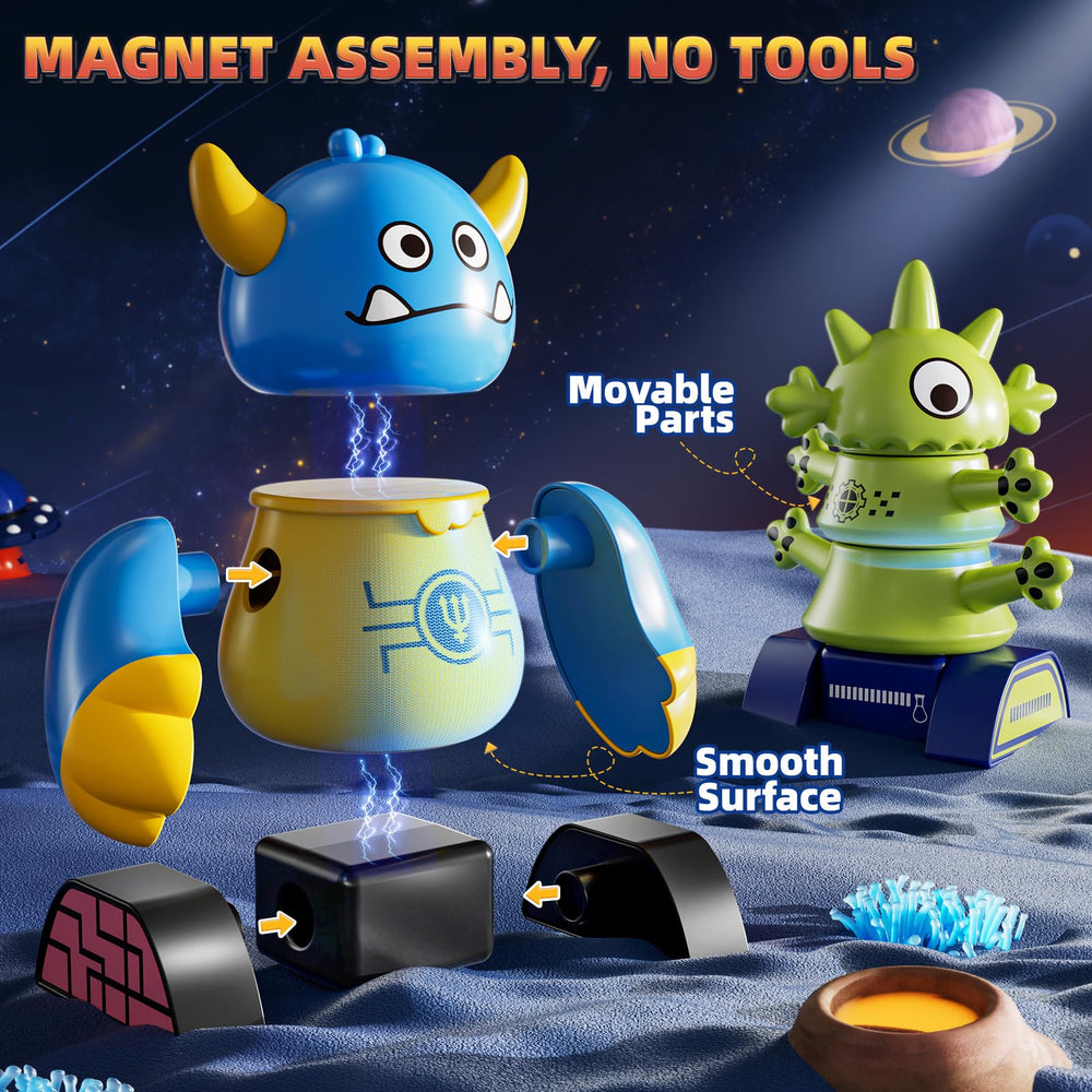 KIZONLY easy-assembly robot blocks encourage creative building without instructions.