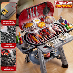 KIZONLY Interactive grill accessories, including tongs and kebabs