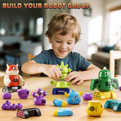 KIZONLY monster robots pieces ready for imaginative assembly