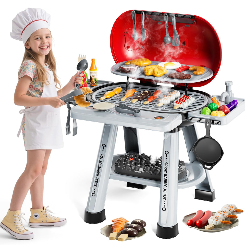 KIZONLY Patio-ready grill playset inviting kids to explore outdoor cooking