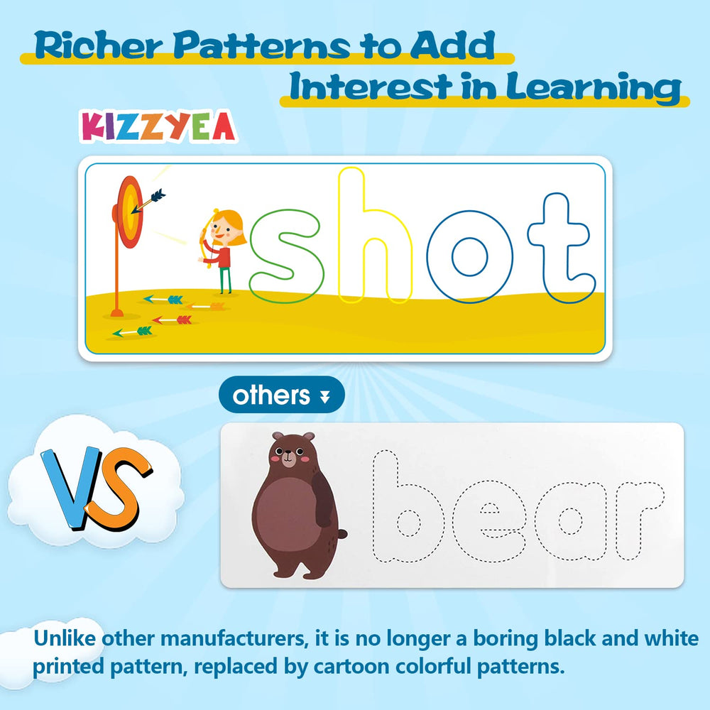 KIZZYEA wooden letter blocks encouraging hands-on alphabet practice