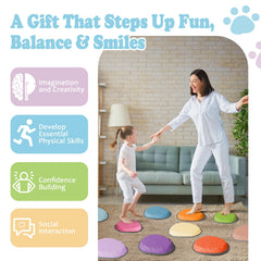 KJR Stepping Stones support indoor and outdoor play, promoting active exploration and coordination.