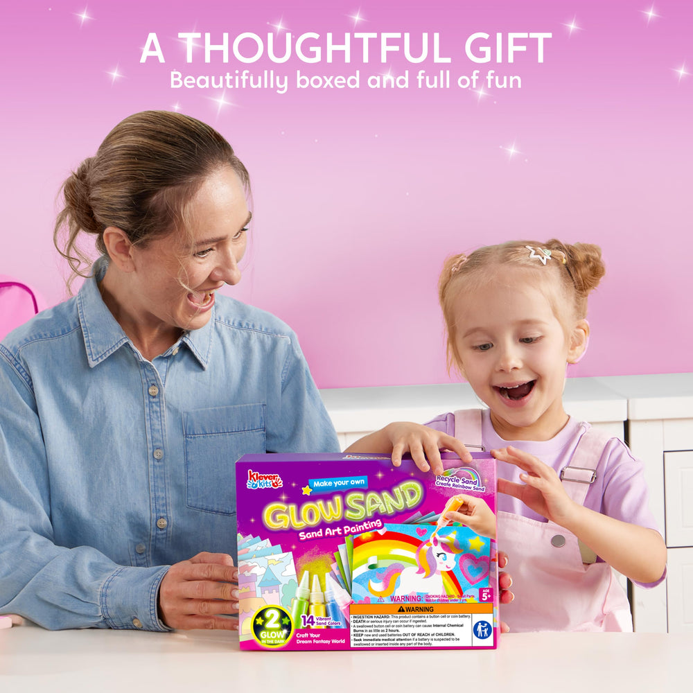 Klever Kits blank sheets for free form, custom sand art projects and storytelling.