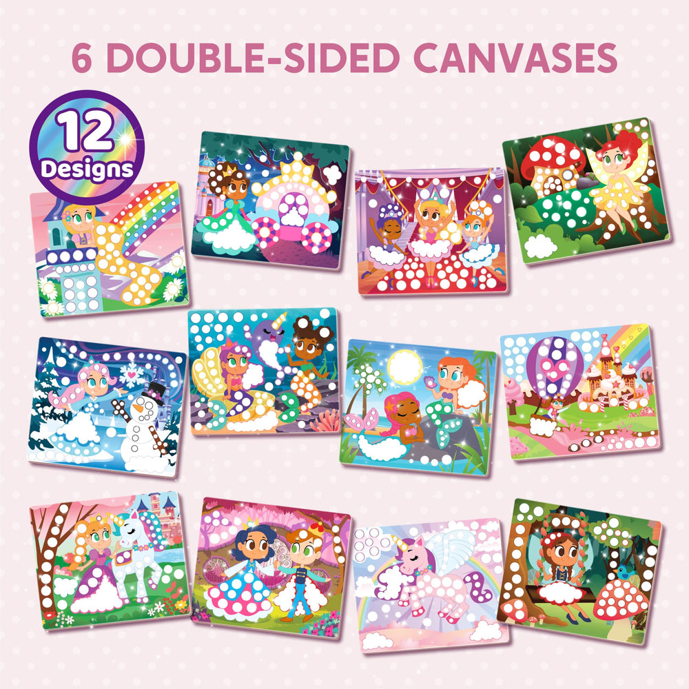 Klever Kits Dot Art Kit graphic dot stickers add bold accents to scenes.