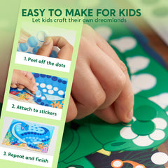 Klever Kits Dot Art Kit travel activity in car, mess-free art on the go.