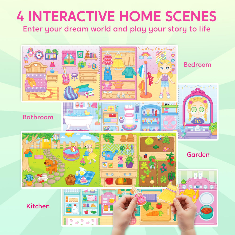 Klever Kits fold-out closet door scene invites discovery and interactive role-play
