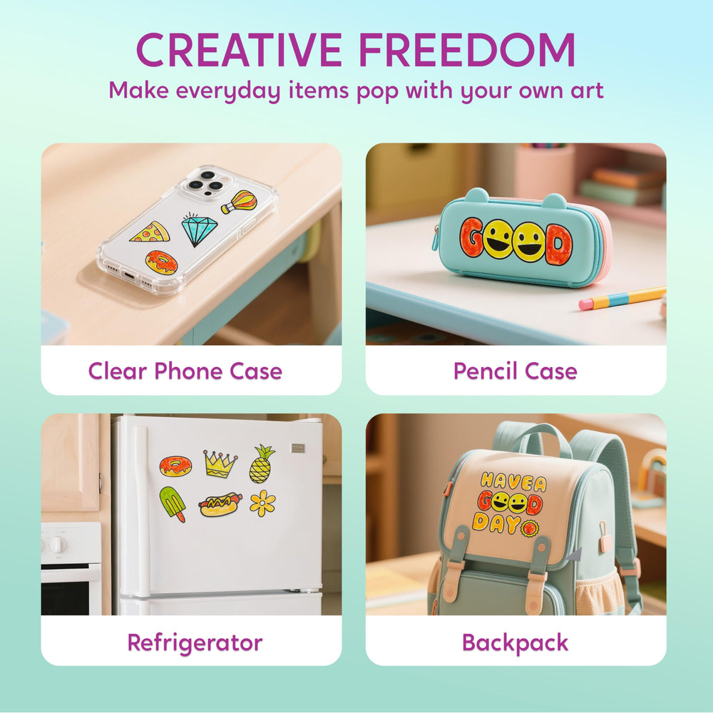 Klever Kits framed gel art display ideas for showcasing kids' work