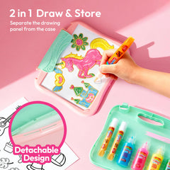 Klever Kits Gel Art Drawing Board gel pens for bright, smooth coloring.