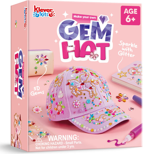 Klever Kits Gem Hat Kit base baseball cap ready for creative decorating.