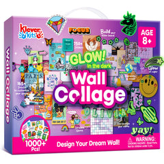 Klever Kits Glow in the Dark Wall Collage brightens teen rooms with magical glow.
