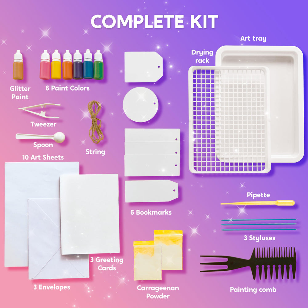 Klever Kits gold metallic paint layer adds luxurious shine to crafts