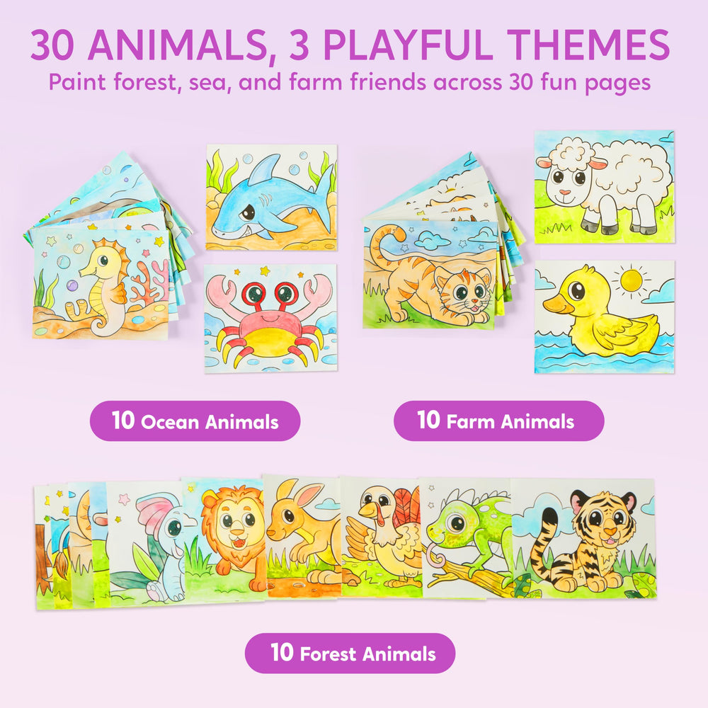Klever Kits 8 color blocks support water painting without mess
