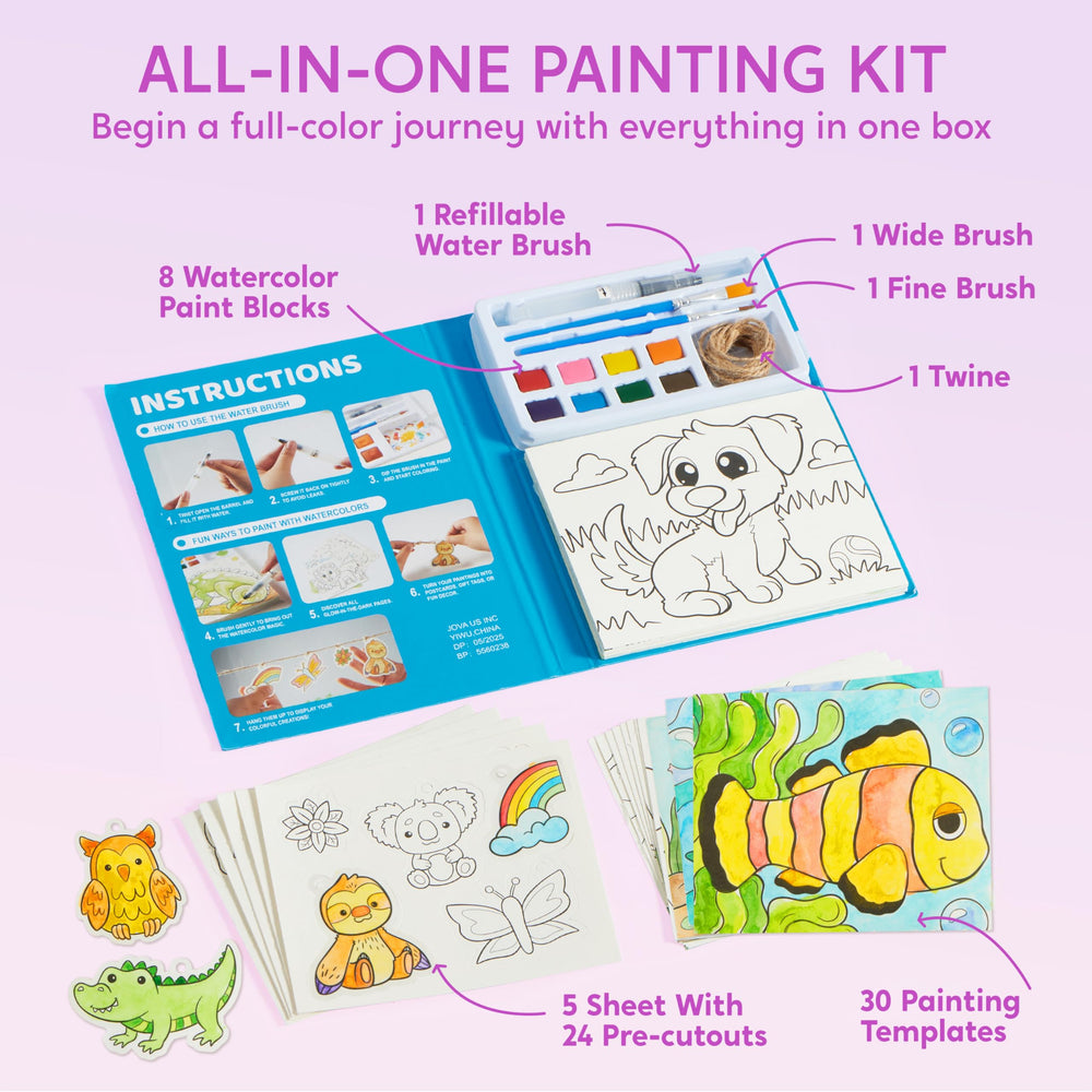 Klever Kits Farm pages bring farm friends to life with watercolors