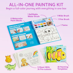 Klever Kits Farm pages bring farm friends to life with watercolors