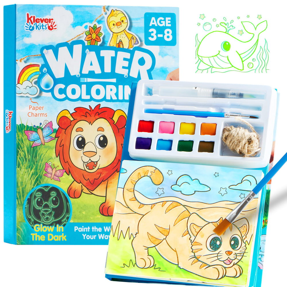 Klever Kits Ocean pages glow in the dark for magical nighttime coloring