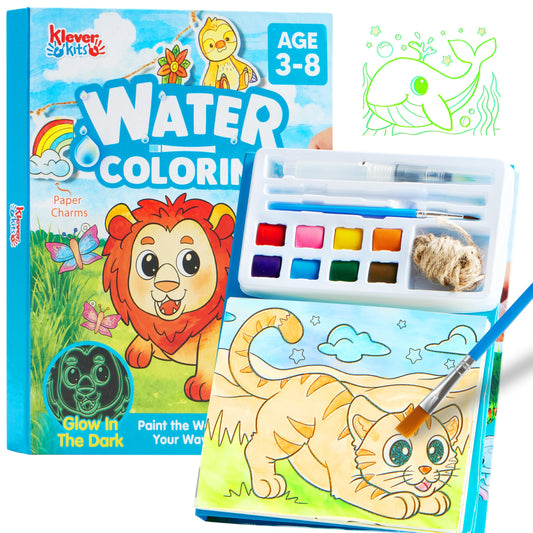 Klever Kits Ocean pages glow in the dark for magical nighttime coloring