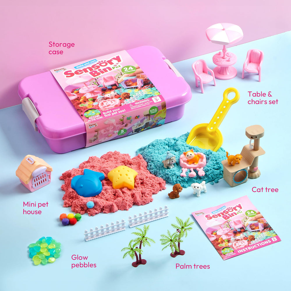 Klever Kits pet-figures-play-area with accessories for role-play adventures.