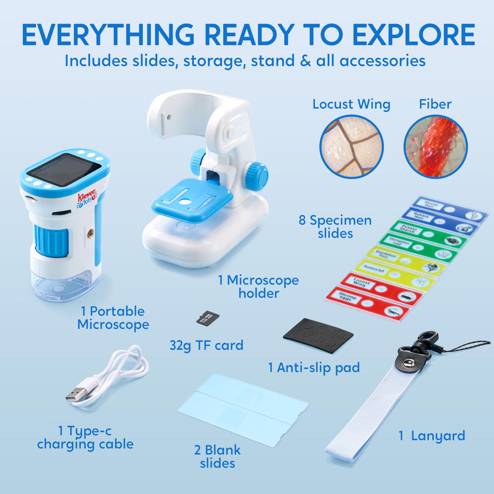 Klever Kits included prepared slides for quick learning