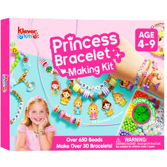 Klever Kits Princess Bracelet Kit packaging highlights convenient gift-ready design