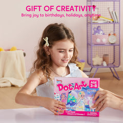 Klever Kits Princess Dot Art Kit gift-ready packaging option.