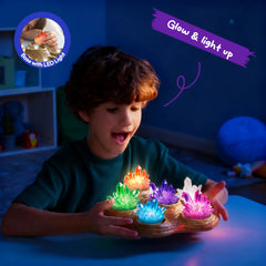 Klever Kits seven-color crystals showcase seven vibrant hues for learning.