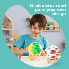 Klever Kits soccer lamp paint set ready for color blending and bold team-inspired designs.