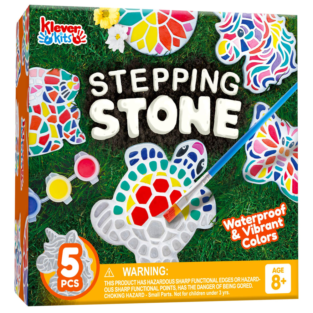 Klever Kits stepping stones unicorn design ready for outdoor imaginative play
