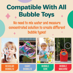 Klevly giant-bubble performance with ready-to-use refills for quick setup.