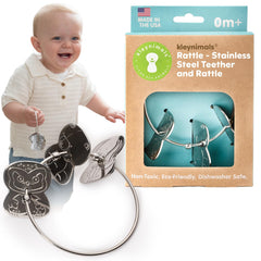 Kleynimals USA-made stainless steel keys for safe teething and sensory play.