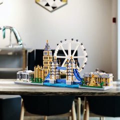 KLMEi Big Ben micro brick model shows fine interlocking details