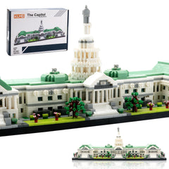 KLMEi Capitol Building assembly parts show precise micro bricks for a hands-on display.