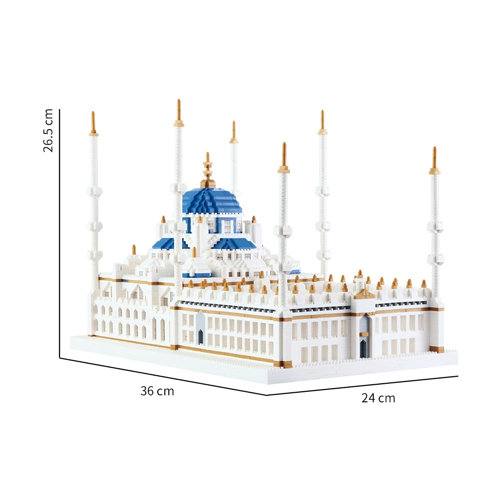 KLMEi finished blue mosque display provides a decorative piece for study spaces