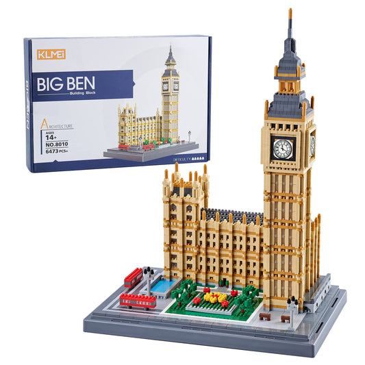 KLMEi Real Architecture London Elizabeth Tower front view shows detailed micro bricks for display.