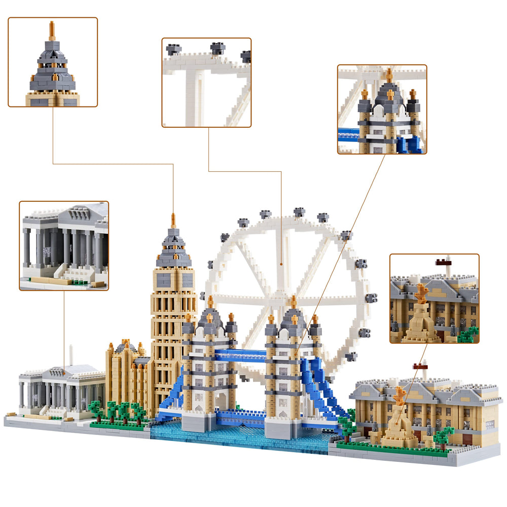 KLMEi Trafalgar Square micro bricks close-up for detailed build