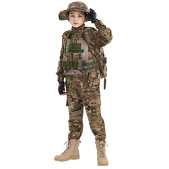 Klocerg children's army hat: completes camouflage look during outdoor adventures
