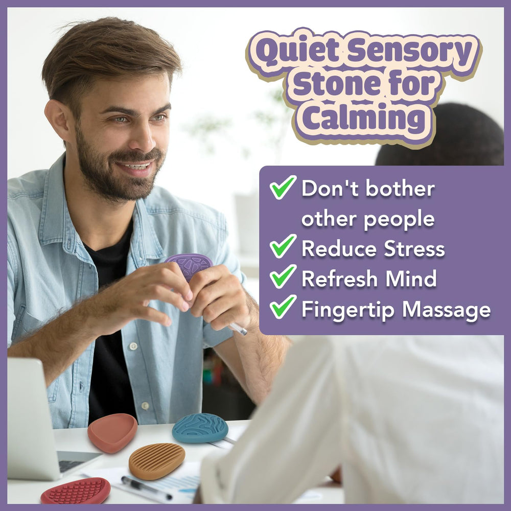 Calming sensory stones used as classroom prizes or stress-relief tools.