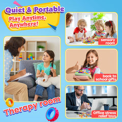 KLT Fidget Rings pictured for Easter baskets with engaging sensory toys.