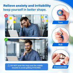 KLT fidget rings quiet desk use silent sensory relief during meetings