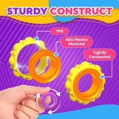 KLT sensory rings rolling inner ring demonstrates interactive fidget play.
