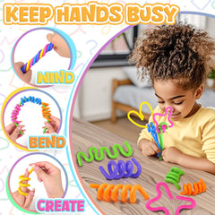 KLT Sensory Sticks with 6 colors for creative shaping.