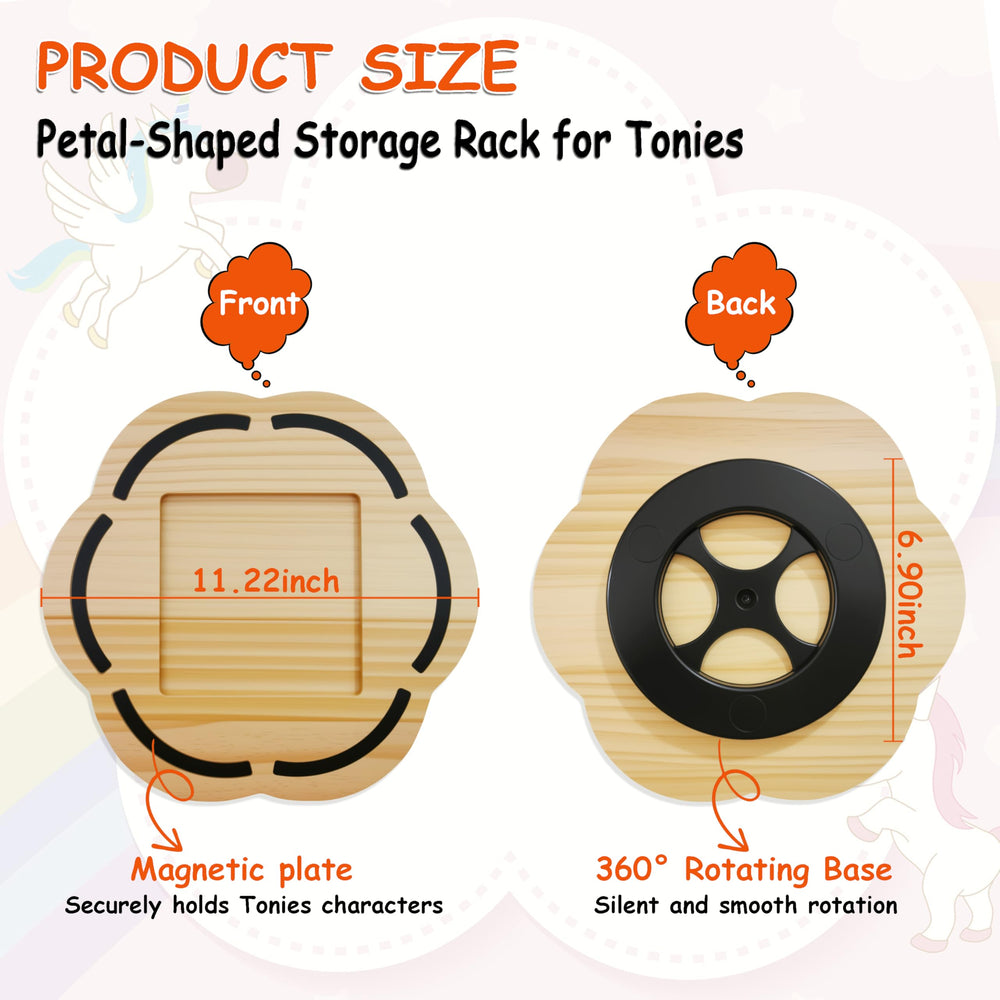 KLUNMA Toniebox-compatible shelf fits Toniebox 1 & 2 configurations